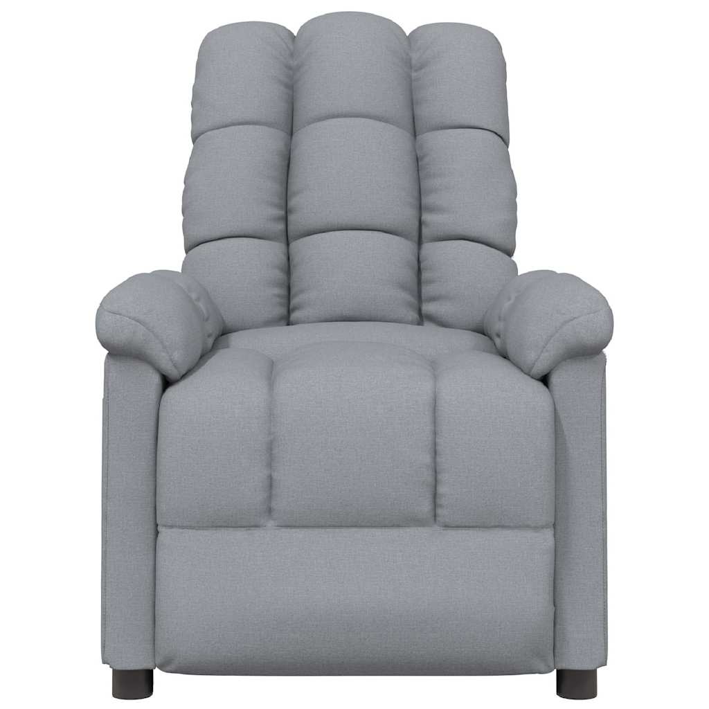 Poltrona Reclinabile in Tessuto Grigio Chiaro | homemem39