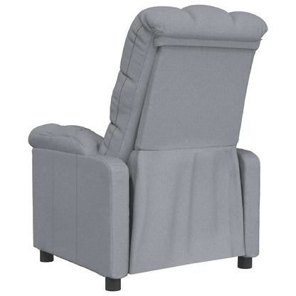Poltrona Reclinabile in Tessuto Grigio Chiaro | homemem39