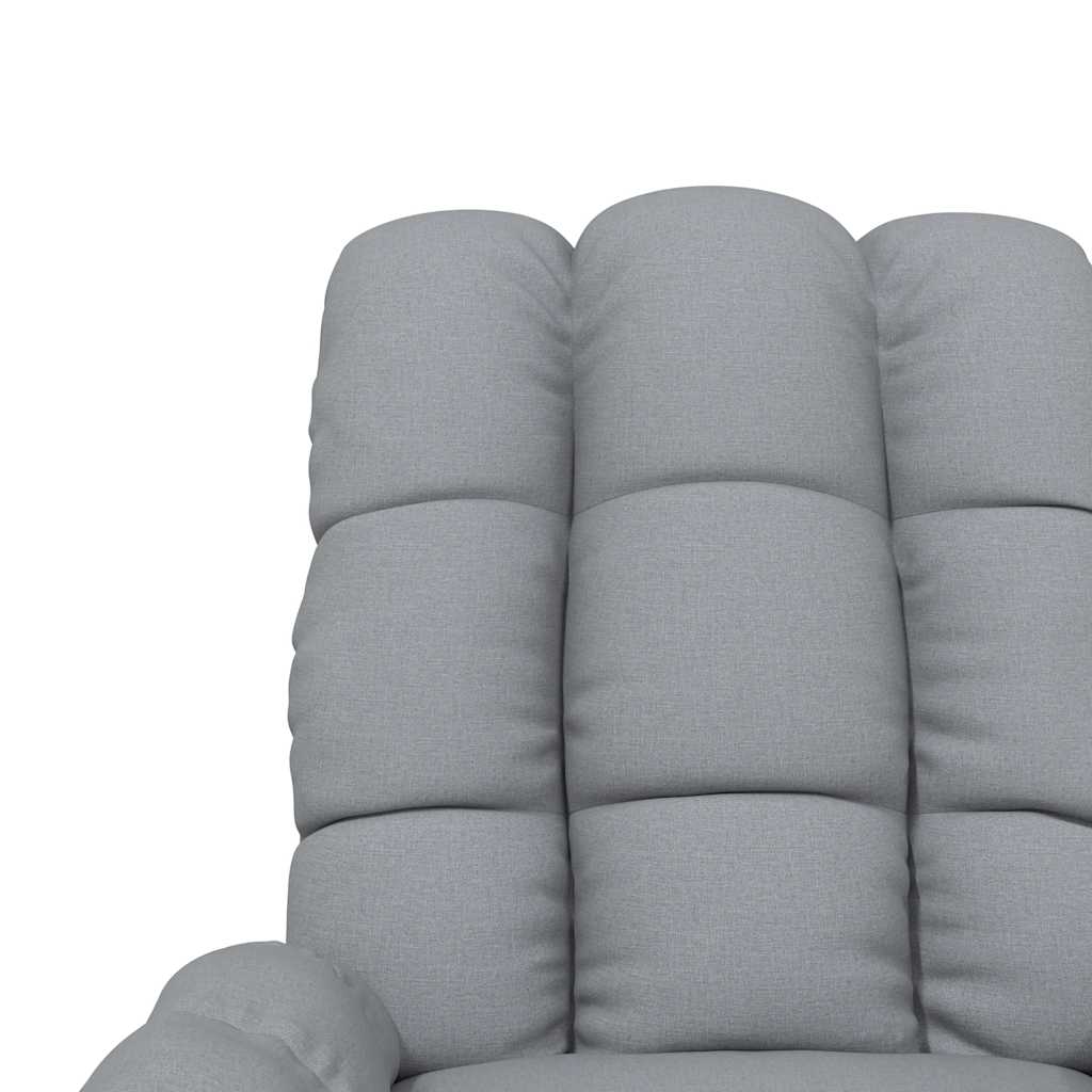 Poltrona Reclinabile in Tessuto Grigio Chiaro | homemem39