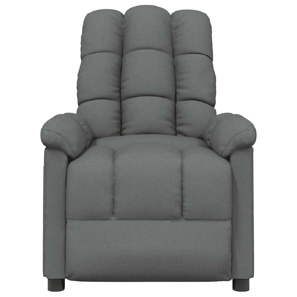 Poltrona Reclinabile in Tessuto Grigio Scuro | homemem39