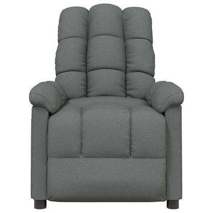 Poltrona Reclinabile in Tessuto Grigio Scuro