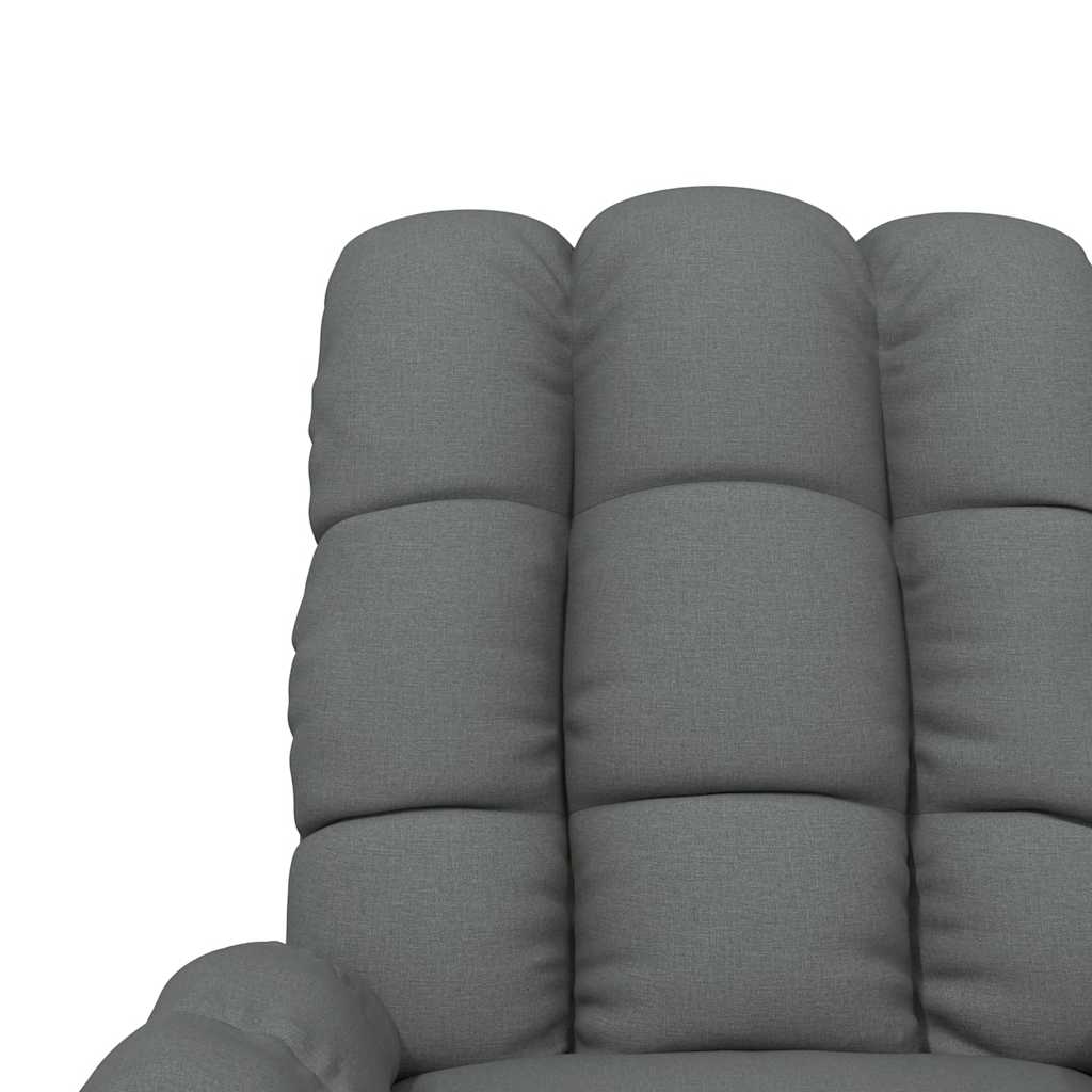 Poltrona Reclinabile in Tessuto Grigio Scuro | homemem39