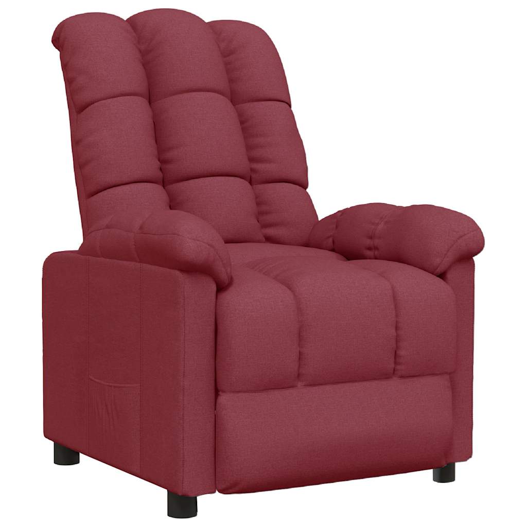 Poltrona Reclinabile in Rosso Vino