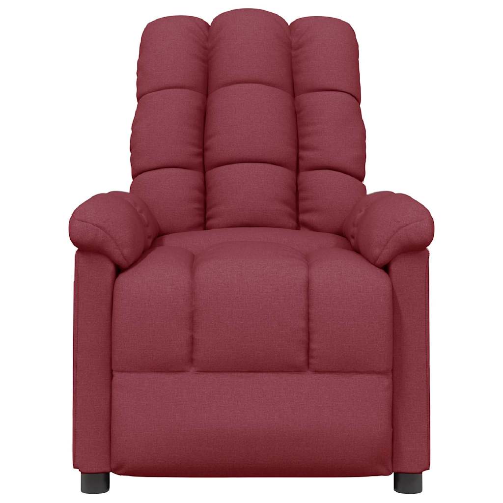 Poltrona Reclinabile in Rosso Vino
