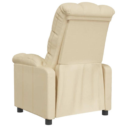 Poltrona Reclinabile in Tessuto Crema | homemem39