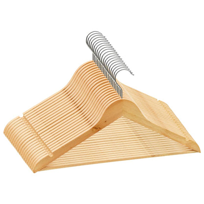 Set Appendiabiti 20 pz Antiscivolo in Legno Duro | homemem39