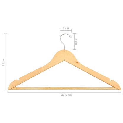 Set Appendiabiti 50 pz Antiscivolo in Legno Massello - homemem39