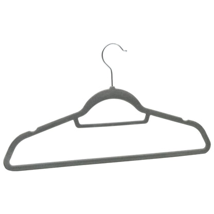 Set Appendiabiti 20 pz Antiscivolo Grigio in Velluto | homemem39