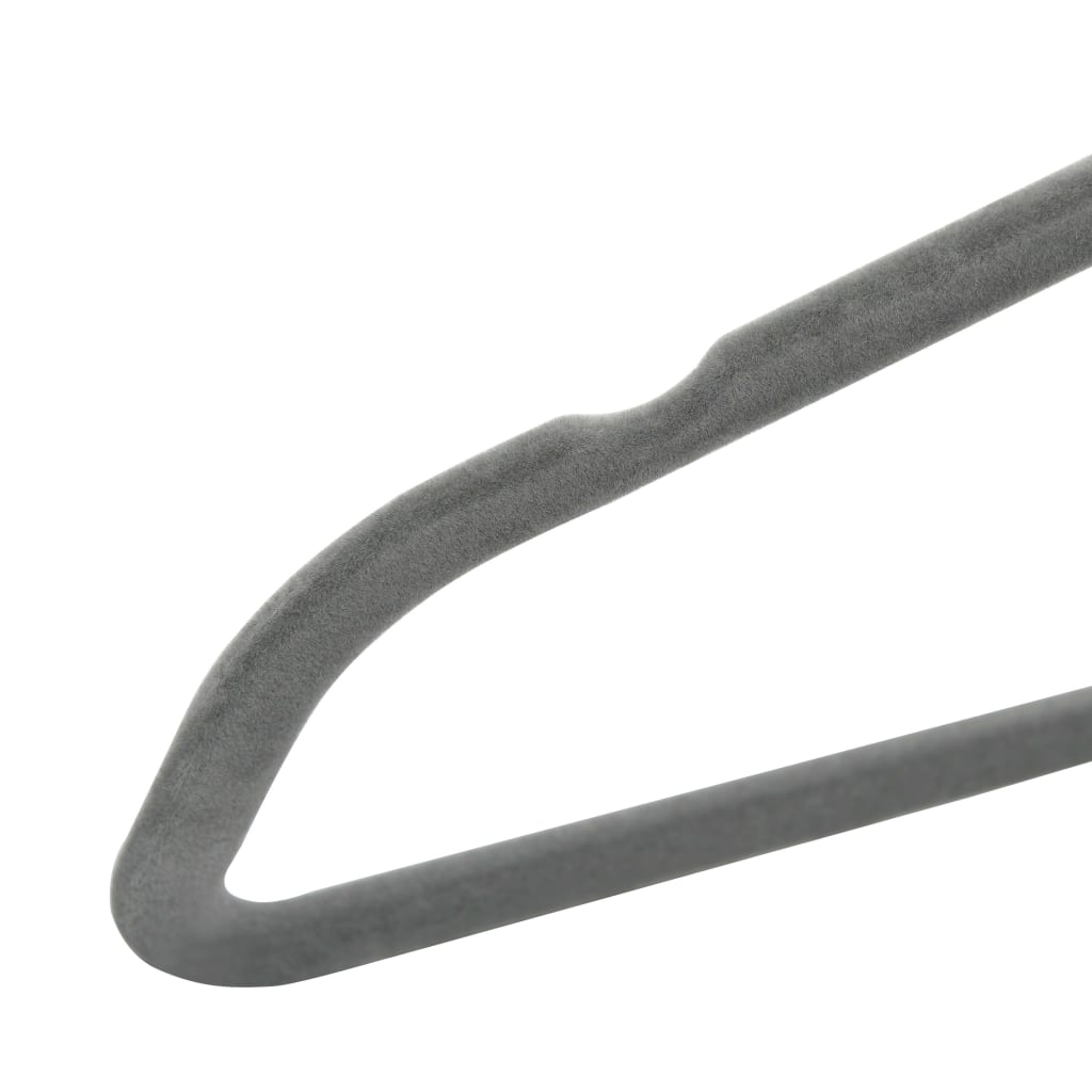 Set Appendiabiti 20 pz Antiscivolo Grigio in Velluto | homemem39