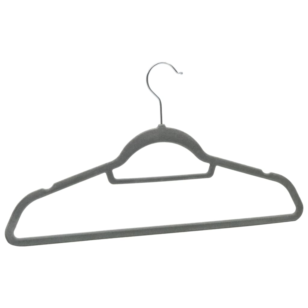 Set Appendiabiti 100 pz Antiscivolo Grigio in Velluto | homemem39