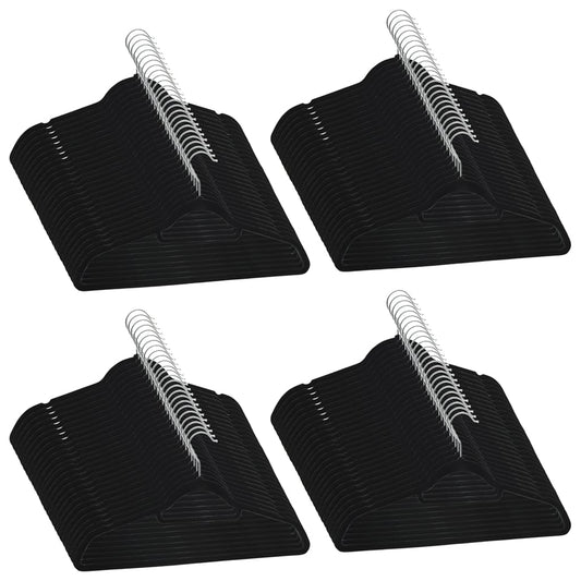 Set Appendiabiti 100 pz Antiscivolo Nero in Velluto | homemem39