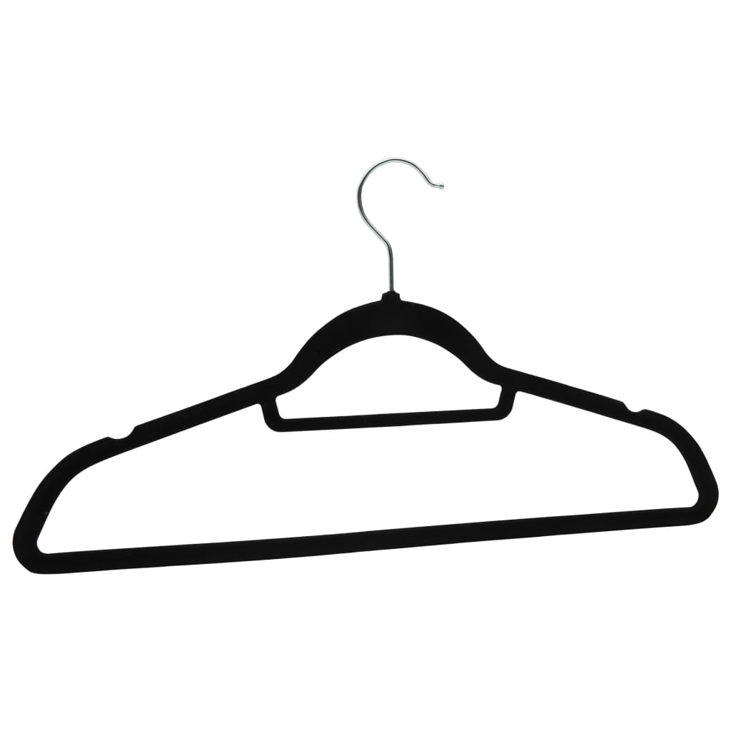 Set Appendiabiti 100 pz Antiscivolo Nero in Velluto | homemem39