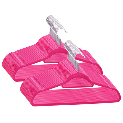 Set Appendiabiti 50 pz Antiscivolo Rosa in Velluto - homemem39
