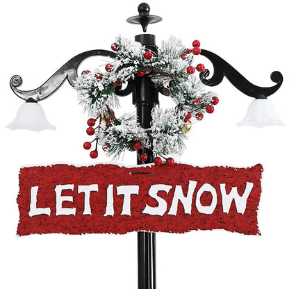 Albero di Natale con Nevicata e Base ad Ombrello Blu 170 cm PVC | homemem39