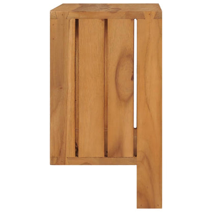 Porta Asciugamani a Parete 35x20x35 cm in Massello di Teak - homemem39