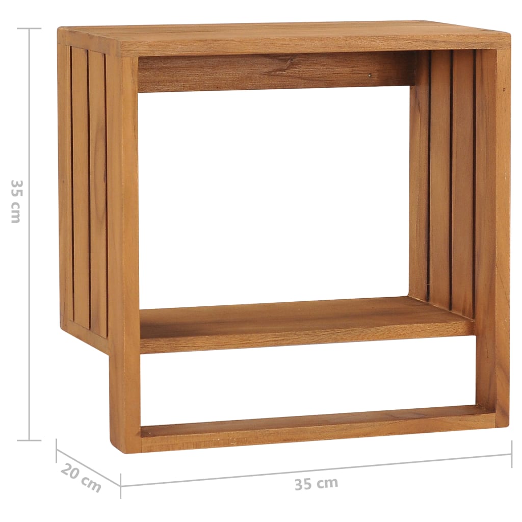 Porta Asciugamani a Parete 35x20x35 cm in Massello di Teak | homemem39