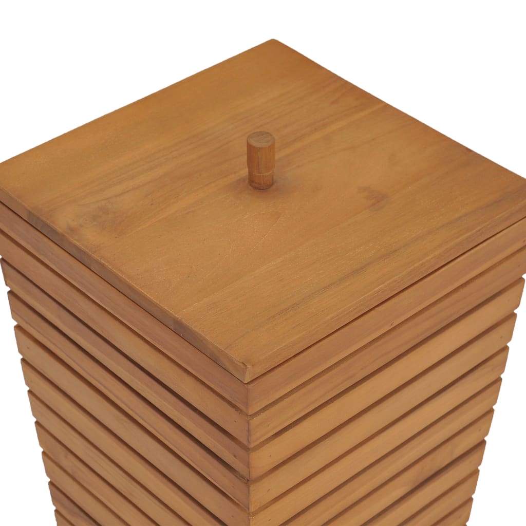 Cesto Portabiancheria 30x30x45 cm in Massello di Teak | homemem39