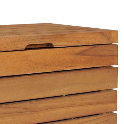 Cesto Portabiancheria 40x30x45 cm in Massello di Teak | homemem39