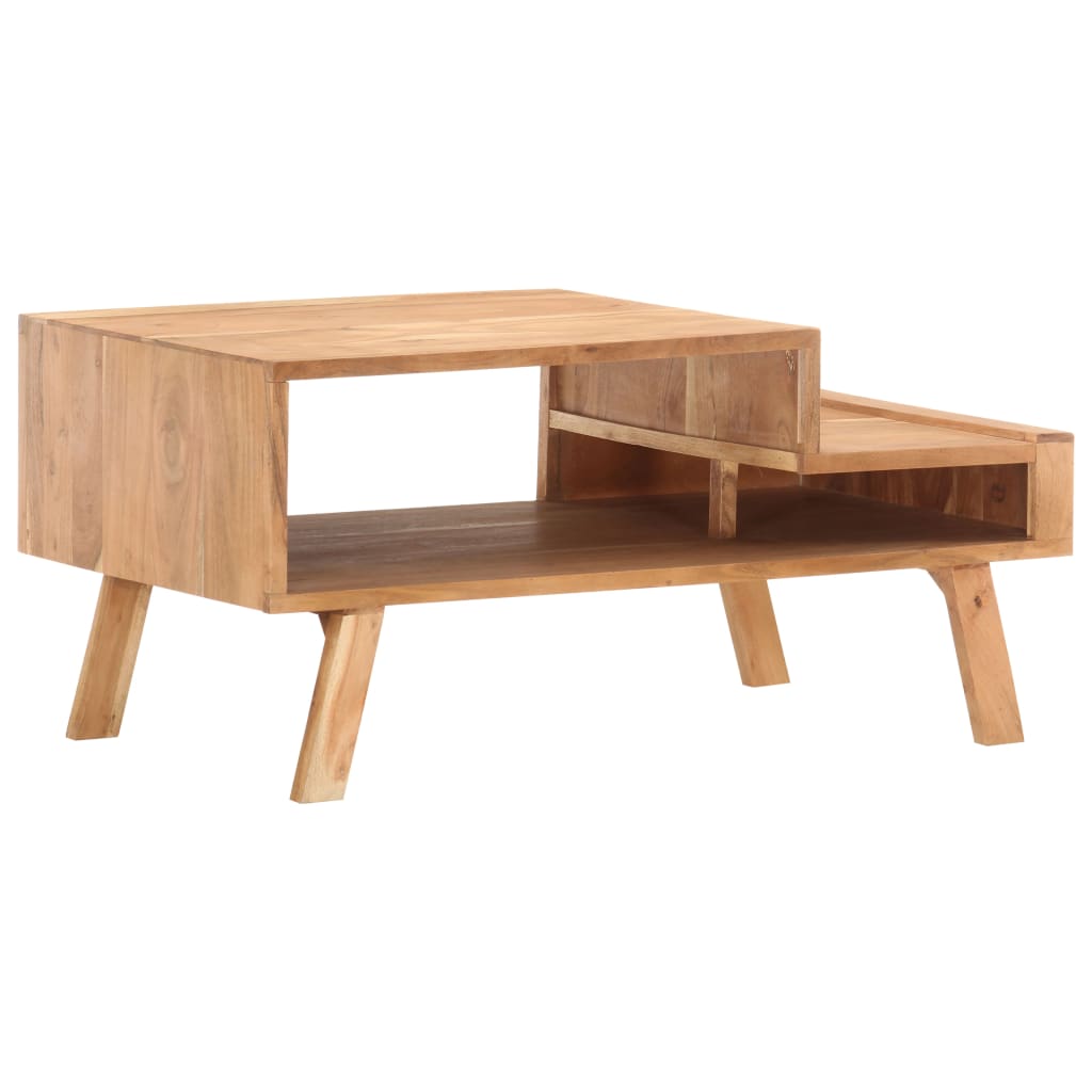 Tavolino da Salotto 100x50x45 cm in Legno Massello di Acacia | homemem39