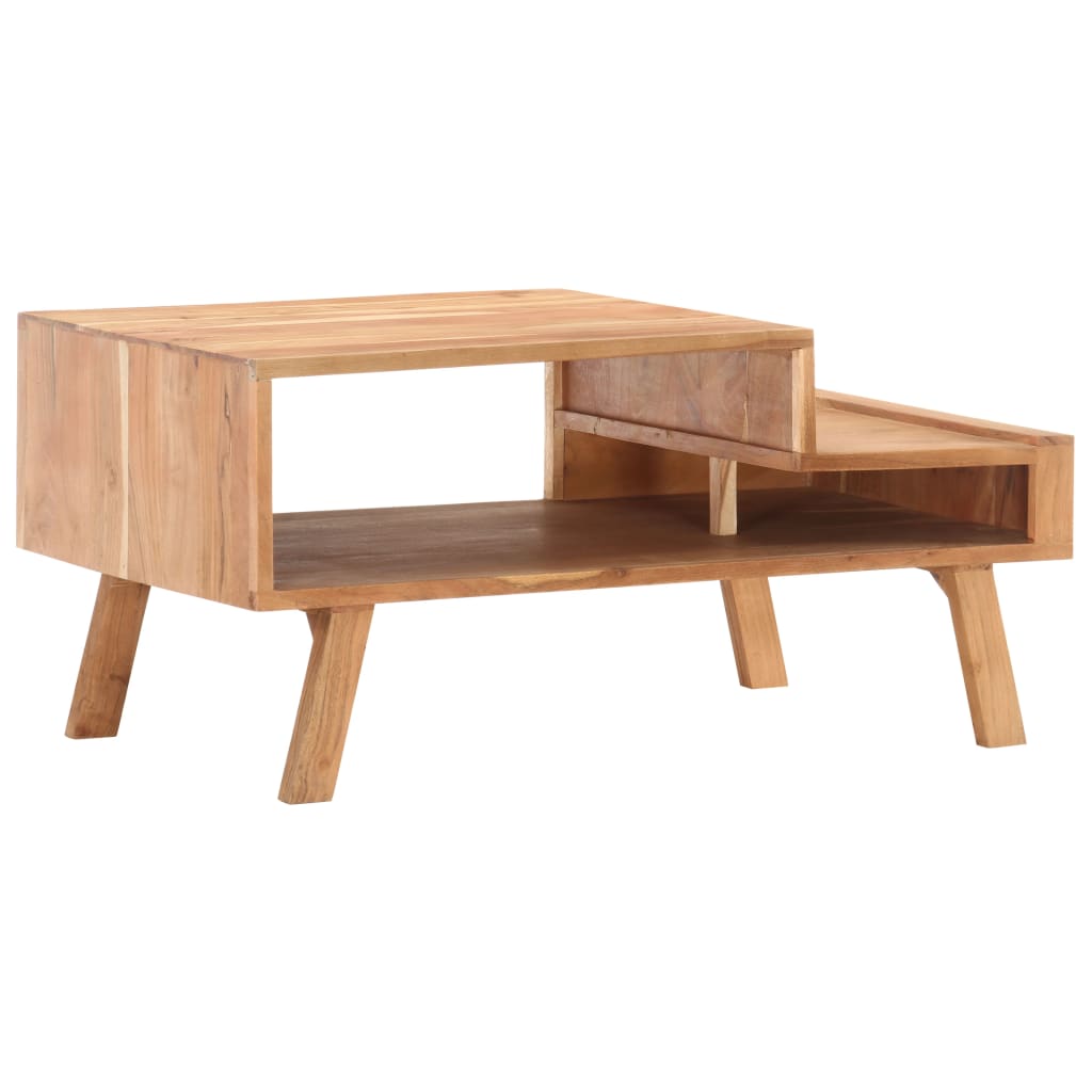 Tavolino da Salotto 100x50x45 cm in Legno Massello di Acacia | homemem39