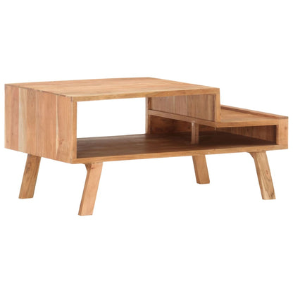 Tavolino da Salotto 100x50x45 cm in Legno Massello di Acacia | homemem39