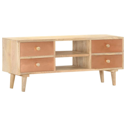 Mobile Porta TV 110x30x45 cm in Legno Massello di Mango | homemem39
