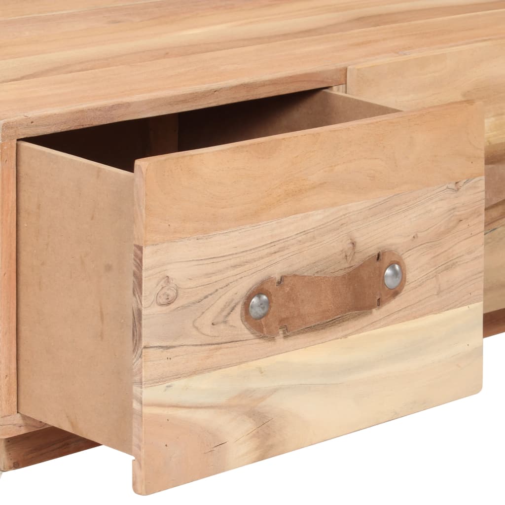 Tavolino da Salotto 90x50x35 cm in Legno Massello di Recupero | homemem39