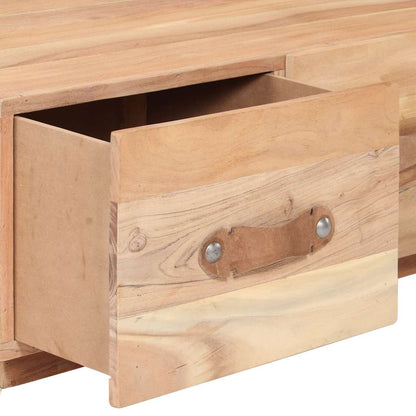 Tavolino da Salotto 90x50x35 cm in Legno Massello di Recupero