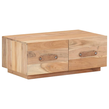 Tavolino da Salotto 90x50x35 cm in Legno Massello di Recupero | homemem39