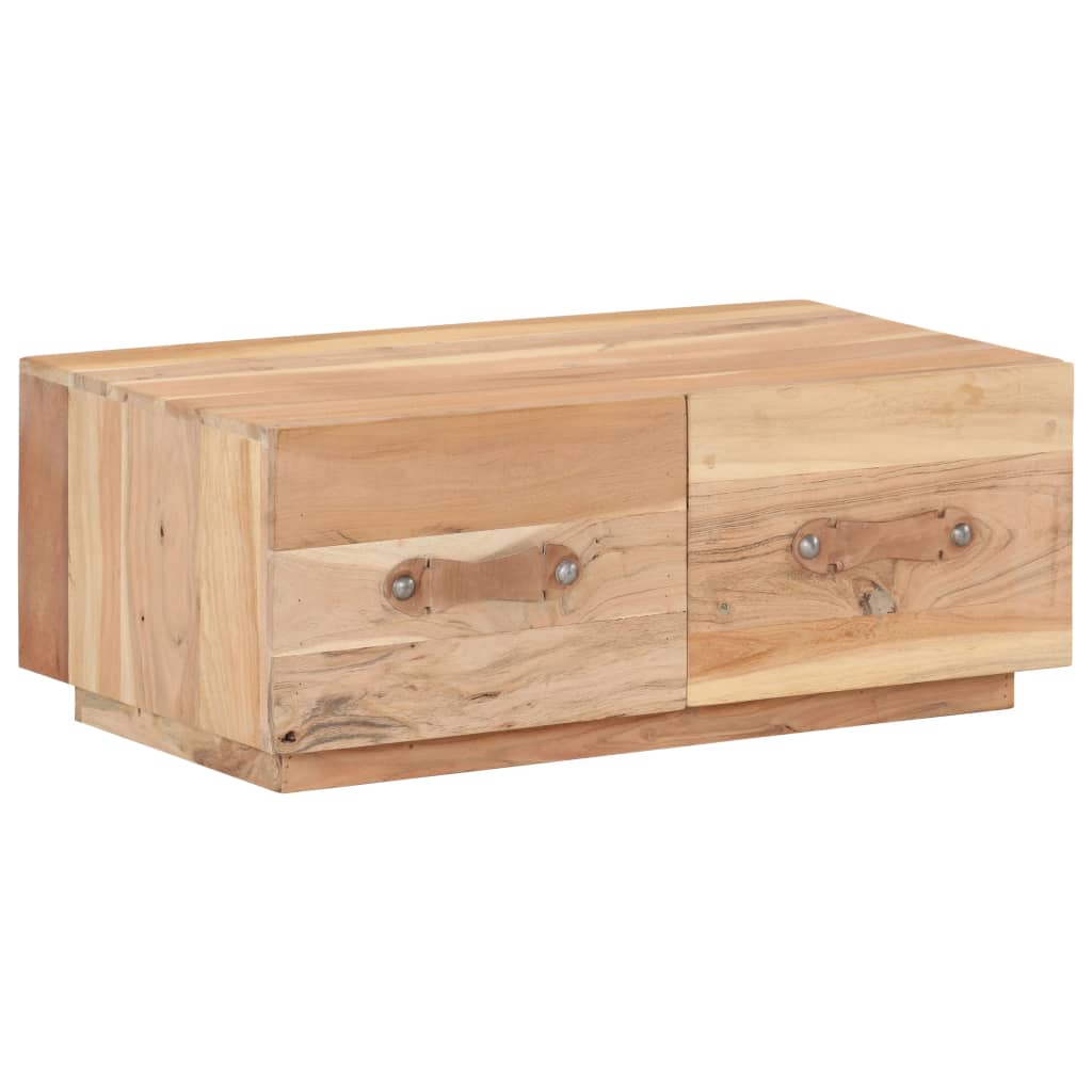 Tavolino da Salotto 90x50x35 cm in Legno Massello di Recupero | homemem39