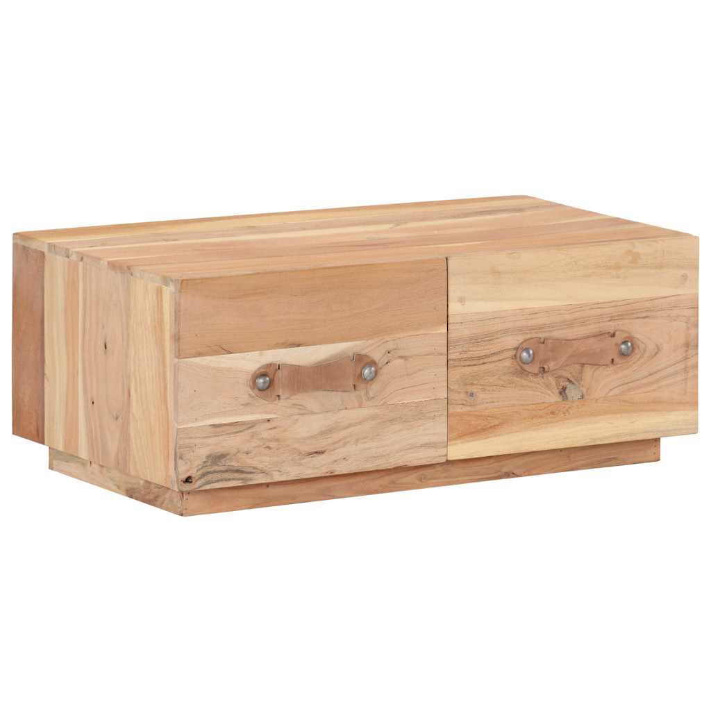 Tavolino da Salotto 90x50x35 cm in Legno Massello di Recupero