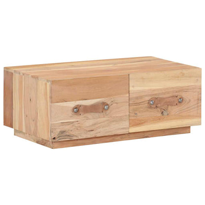 Tavolino da Salotto 90x50x35 cm in Legno Massello di Recupero