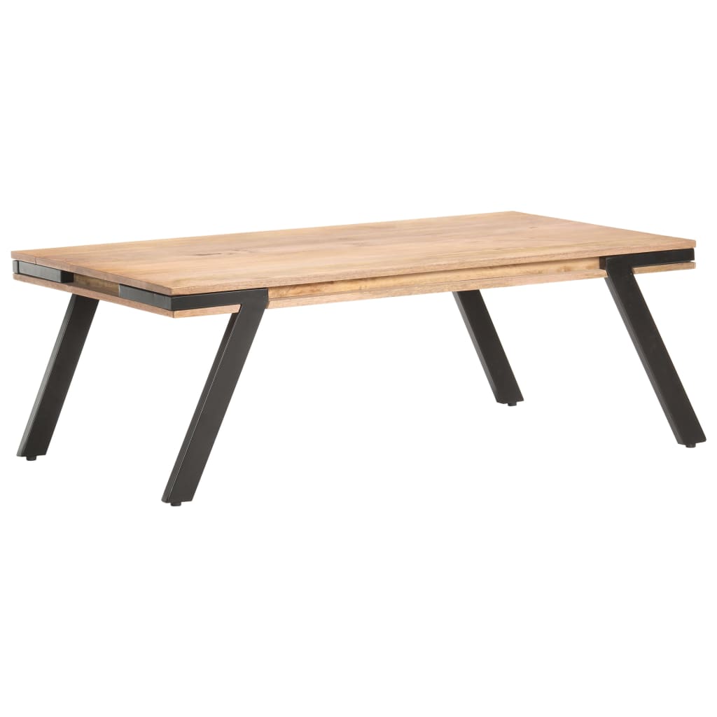 Tavolino da Salotto 114x65x40 cm in Legno Massello di Mango | homemem39