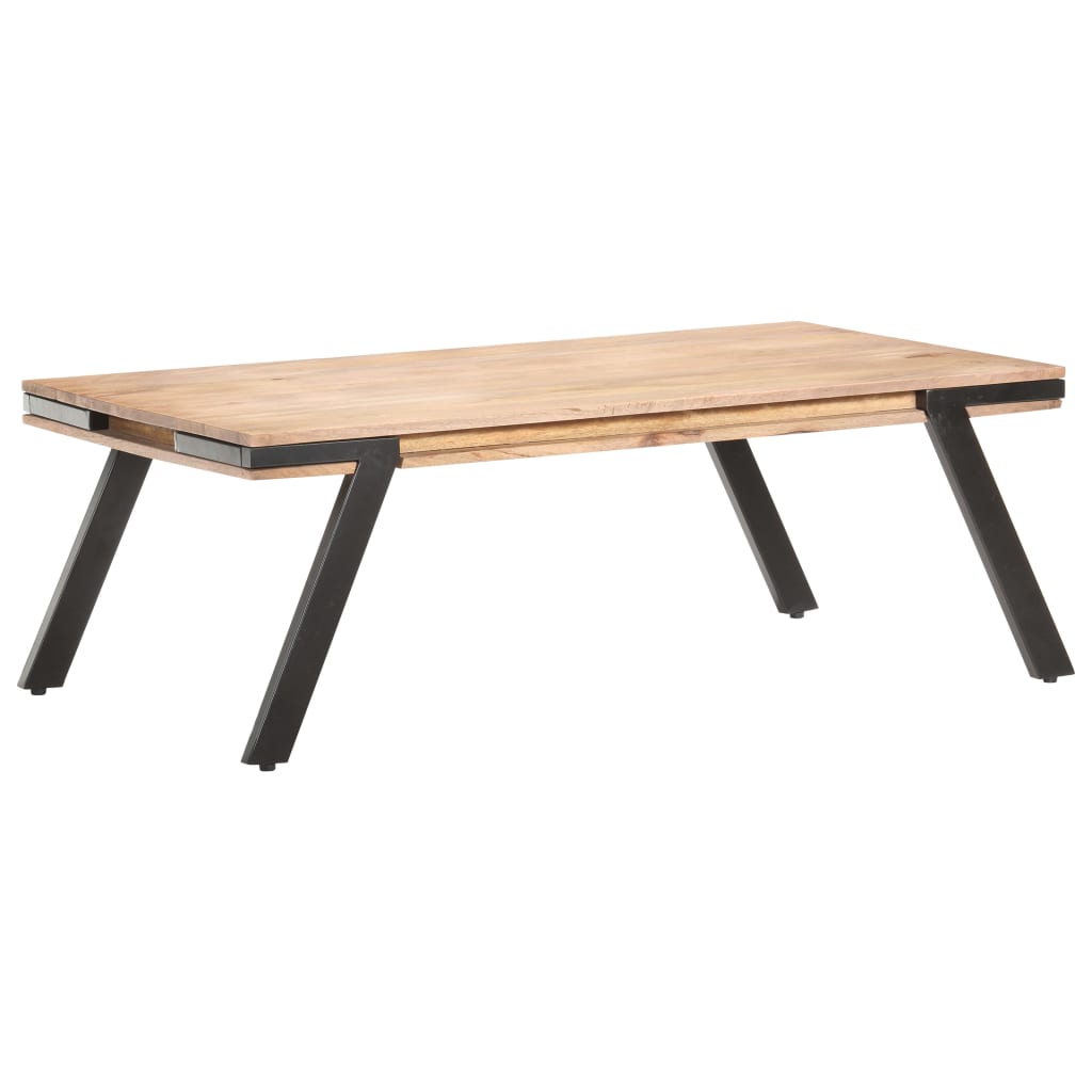 Tavolino da Salotto 114x65x40 cm in Legno Massello di Mango | homemem39
