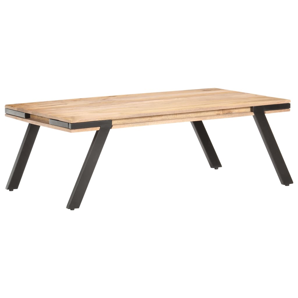 Tavolino da Salotto 114x65x40 cm in Legno Massello di Mango | homemem39