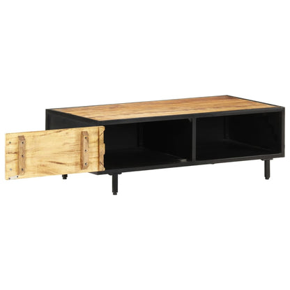Tavolino da Salotto 105x50x35 cm in Legno di Mango Grezzo | homemem39