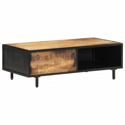 Tavolino da Salotto 105x50x35 cm in Legno di Mango Grezzo | homemem39