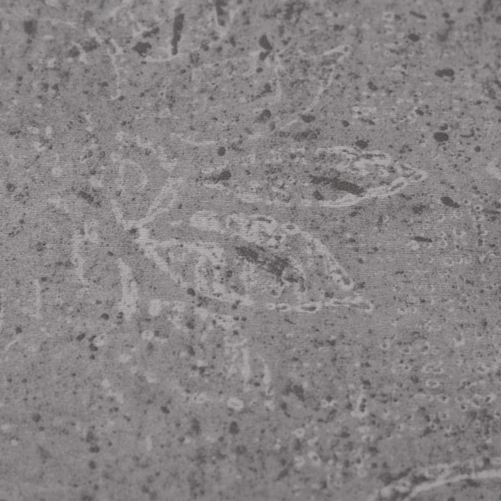 Listoni Pavimento in PVC 4,46 m² 3mm Autodesivi Marrone Cemento - homemem39