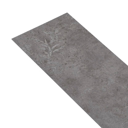 Listoni Pavimento PVC 5,02 m² 2 mm Autoadesivi Grigio Cemento