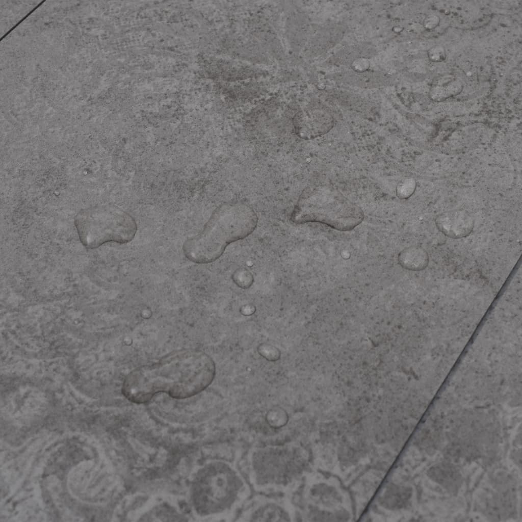 Listoni Pavimento PVC 5,02 m² 2 mm Autoadesivi Grigio Cemento - homemem39