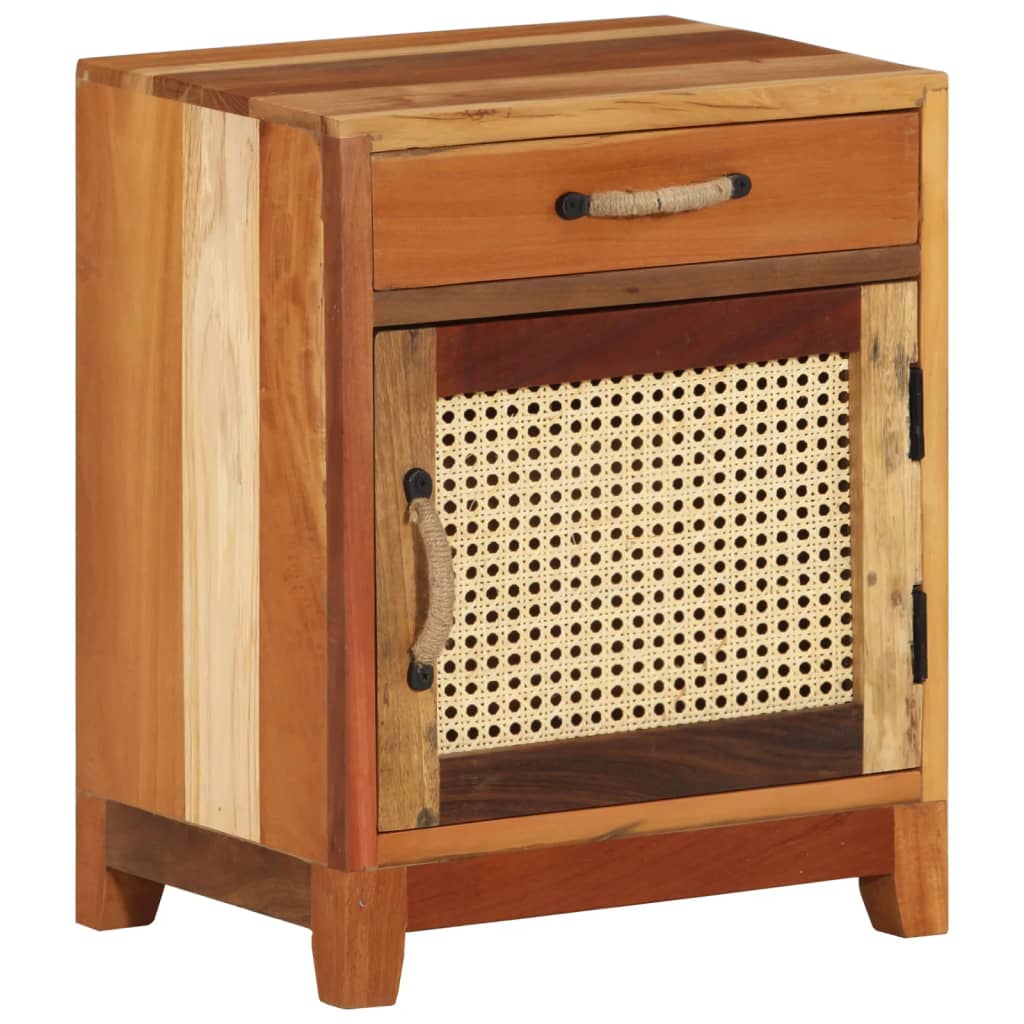 Comodino 40x30x50 cm in Legno Massello di Recupero - homemem39