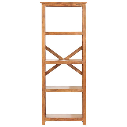 Libreria Legno Massello Acacia Finitura Ambra
