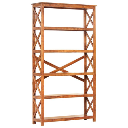 Libreria 100x30x180 cm Legno Massello Acacia Finitura Ambra