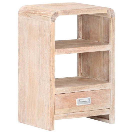 Comodino 40x30x60 cm in Legno Massello di Acacia