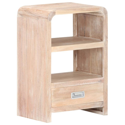 Comodino 40x30x60 cm in Legno Massello di Acacia - homemem39