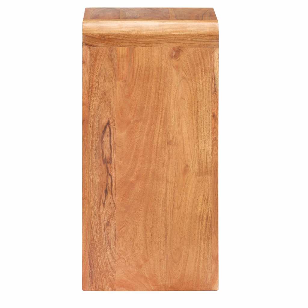 Comodino 40x30x60 cm in Legno Massello Acacia Finitura Ambra