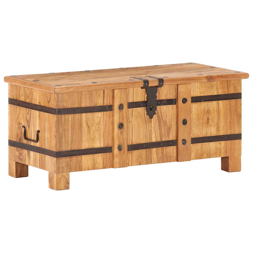 Baule 90x40x40 cm in Legno Massello di Acacia
