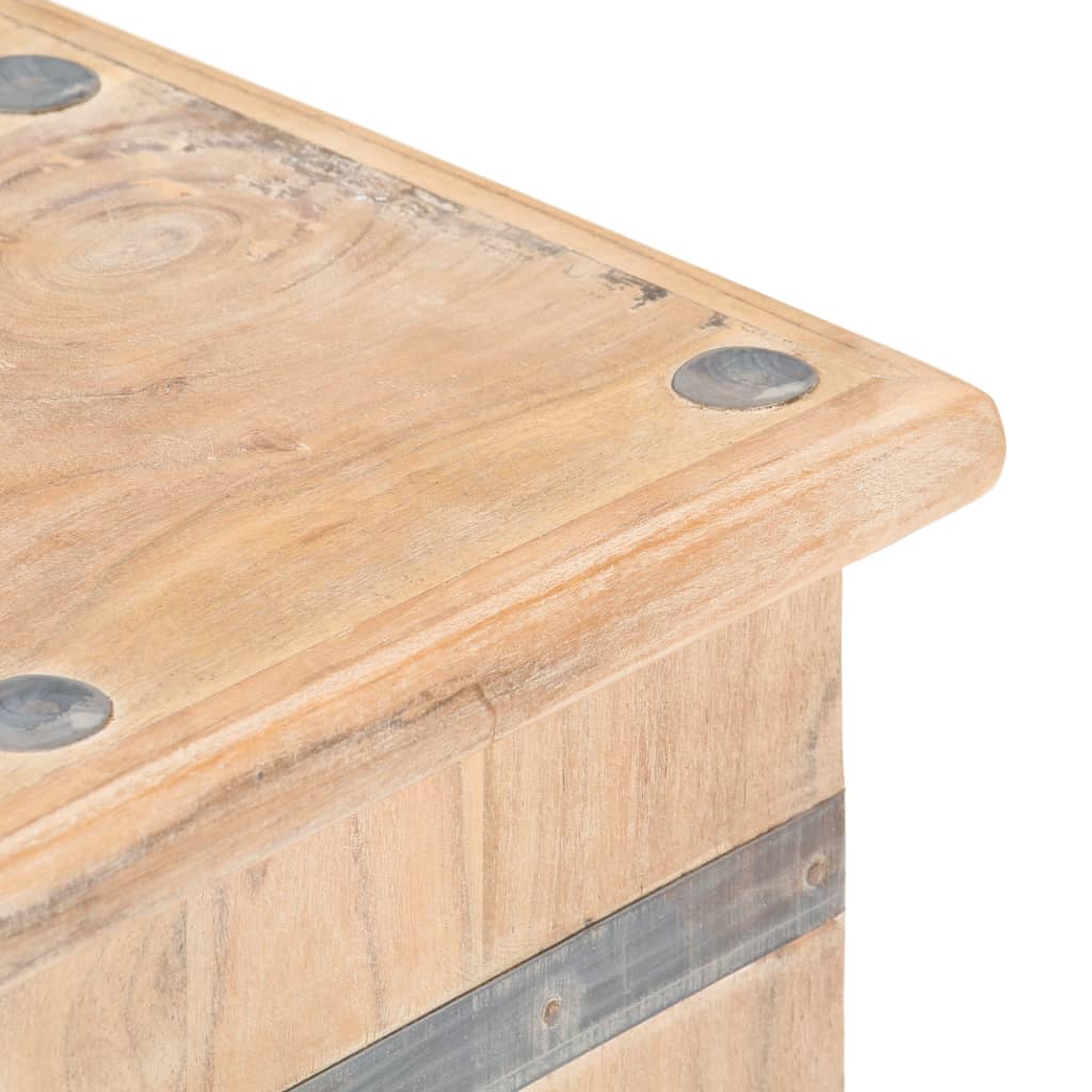 Baule 90x40x40 cm in Legno Massello di Acacia