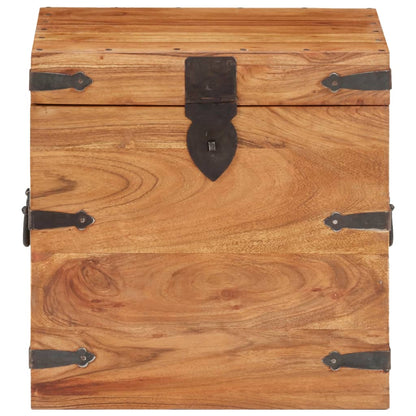 Baule 40x40x40 cm in Legno Massello di Acacia - homemem39