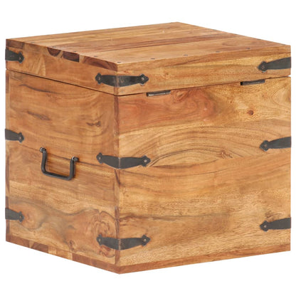 Baule 40x40x40 cm in Legno Massello di Acacia - homemem39